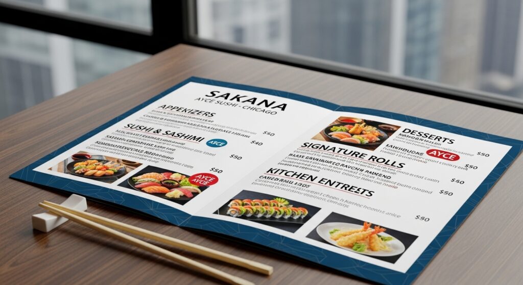 Sakana AYCE Chicago Menu